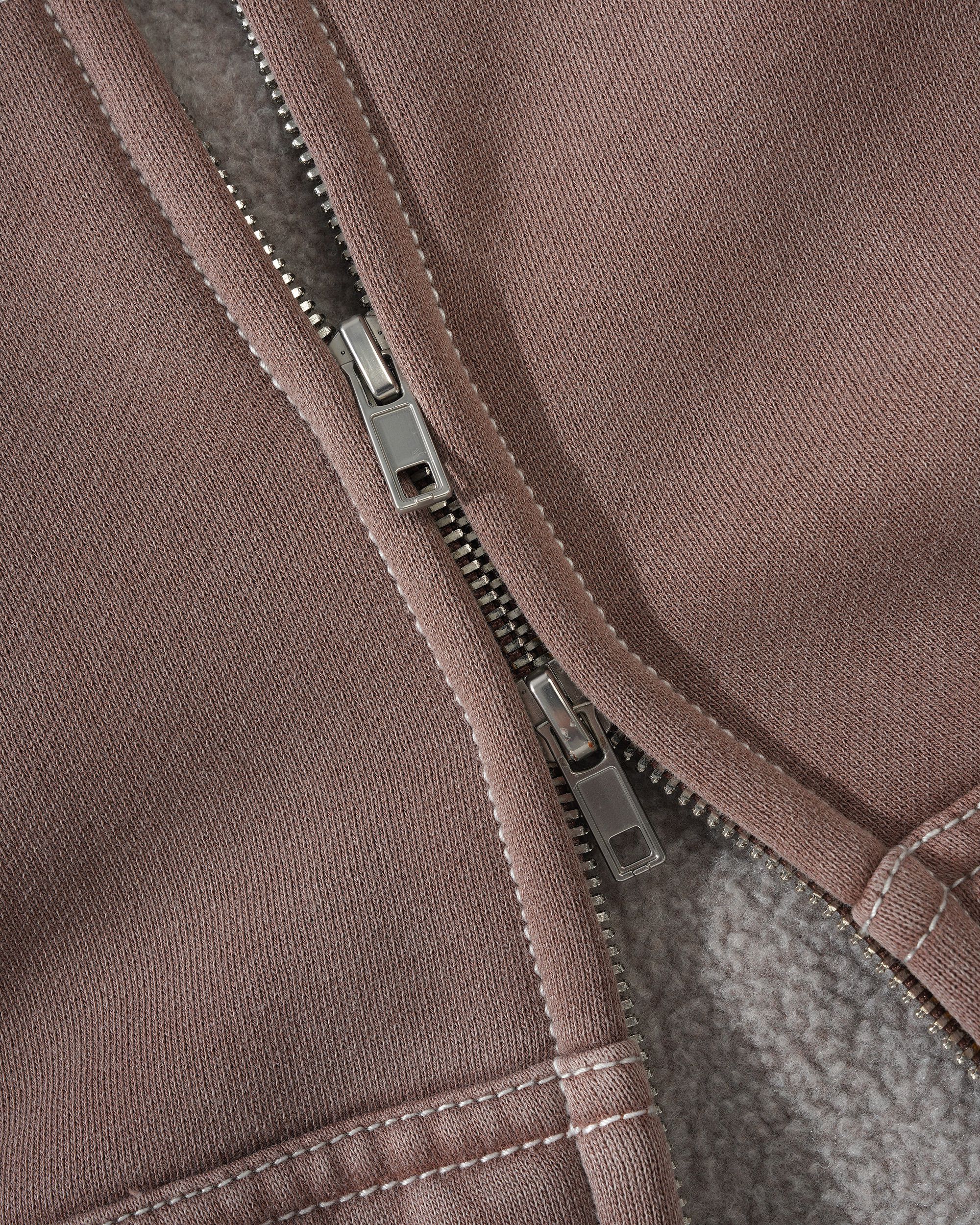 Blotch Zip-Thru Hood - Washed Berry