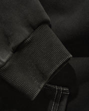 Blotch Zip-Thru Hood - Washed Black