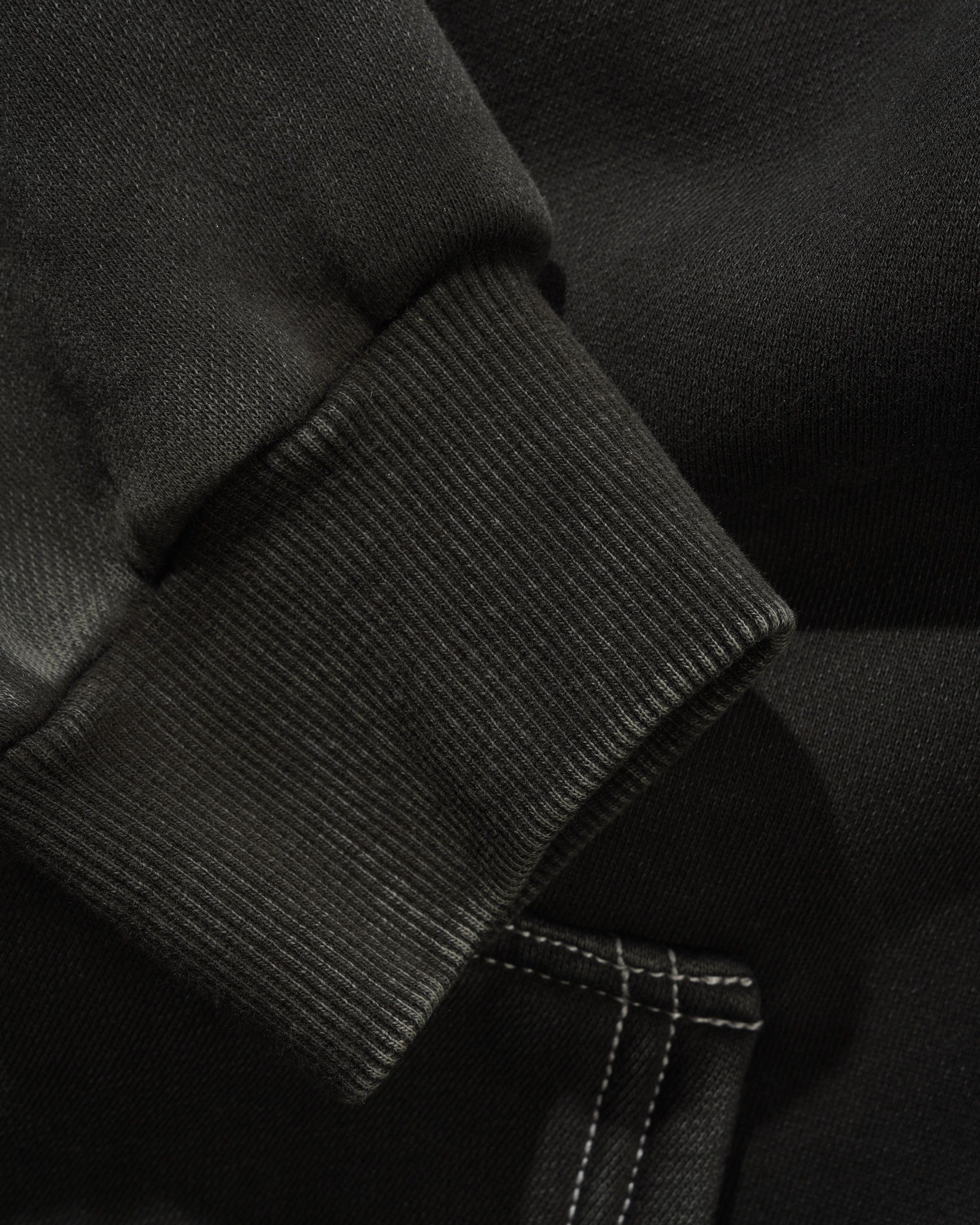 Blotch Zip-Thru Hood - Washed Black