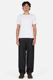 Relaxed Denim Pants - Black Washed