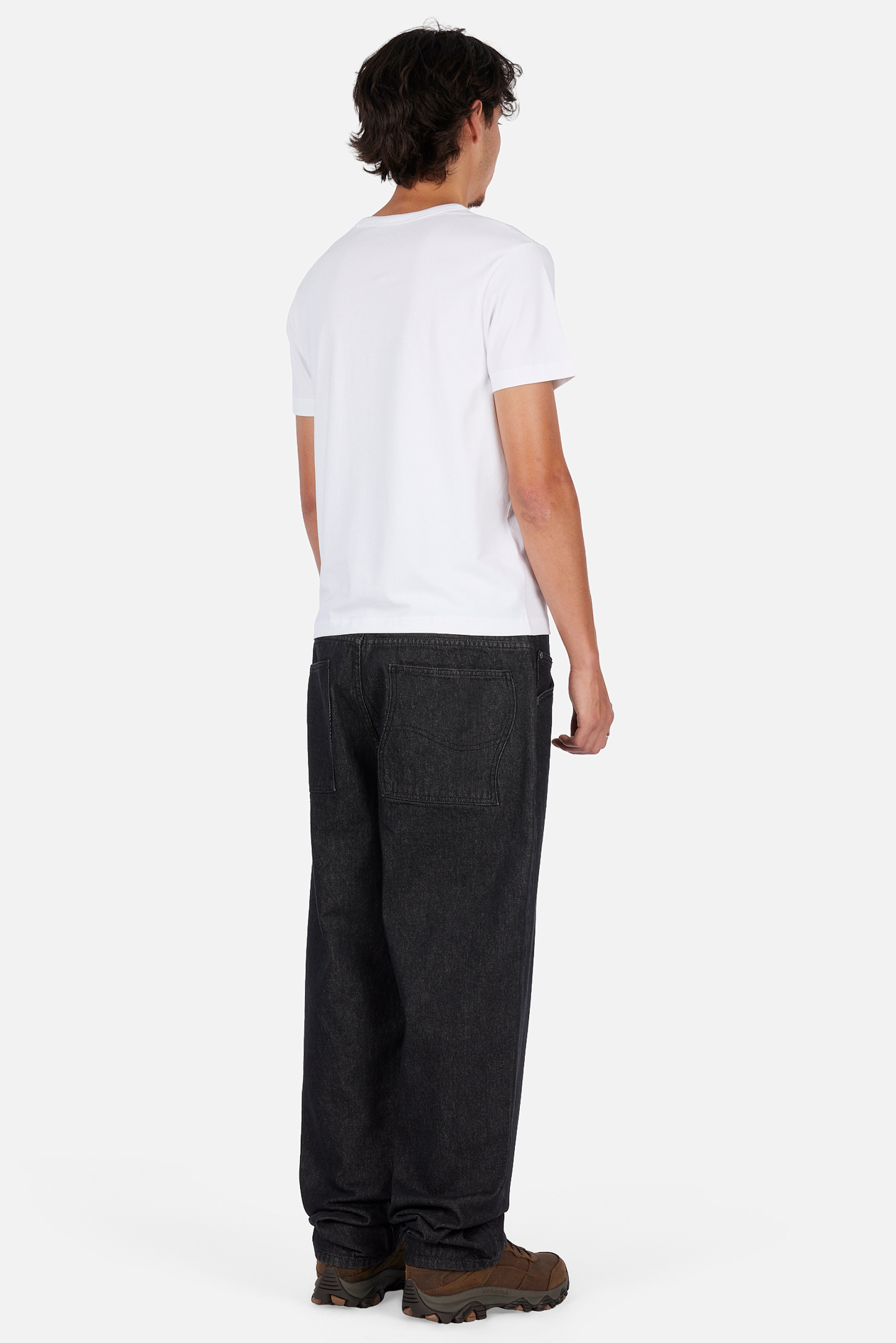 Relaxed Denim Pants - Black Washed