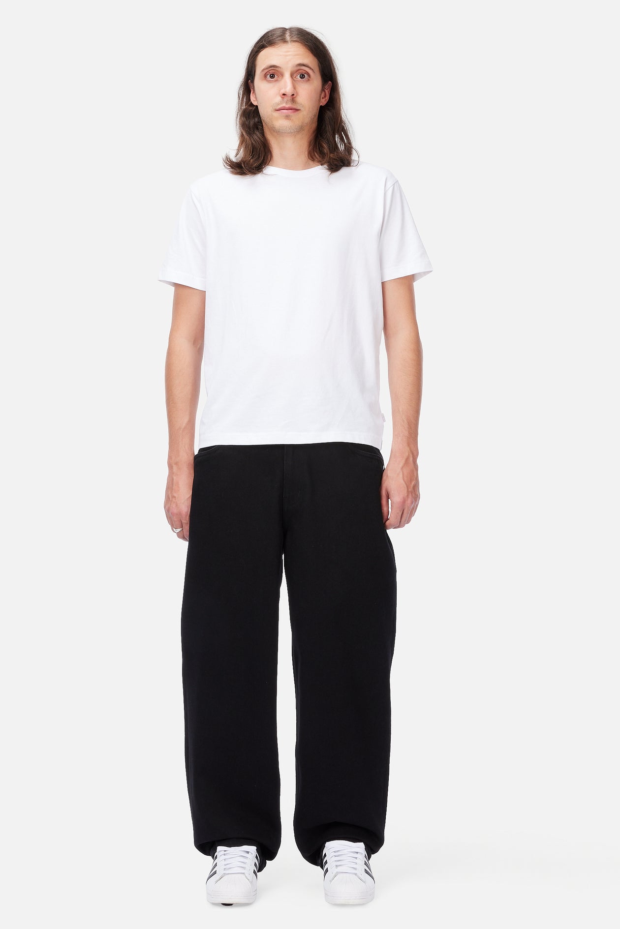 Pantalon Baggy en Denim - Noir