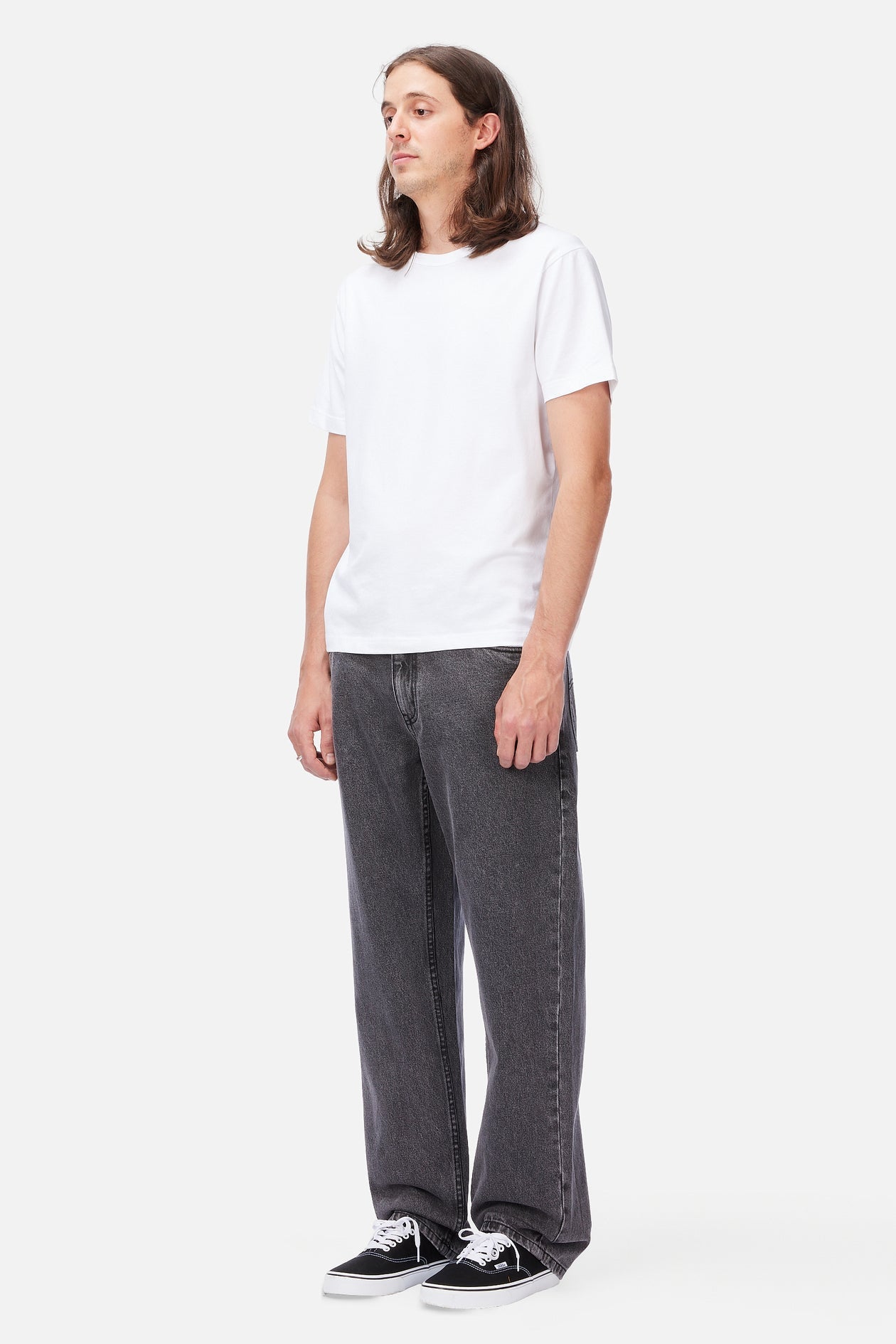 Pantalon Relaxed en Denim - Noir Délavé