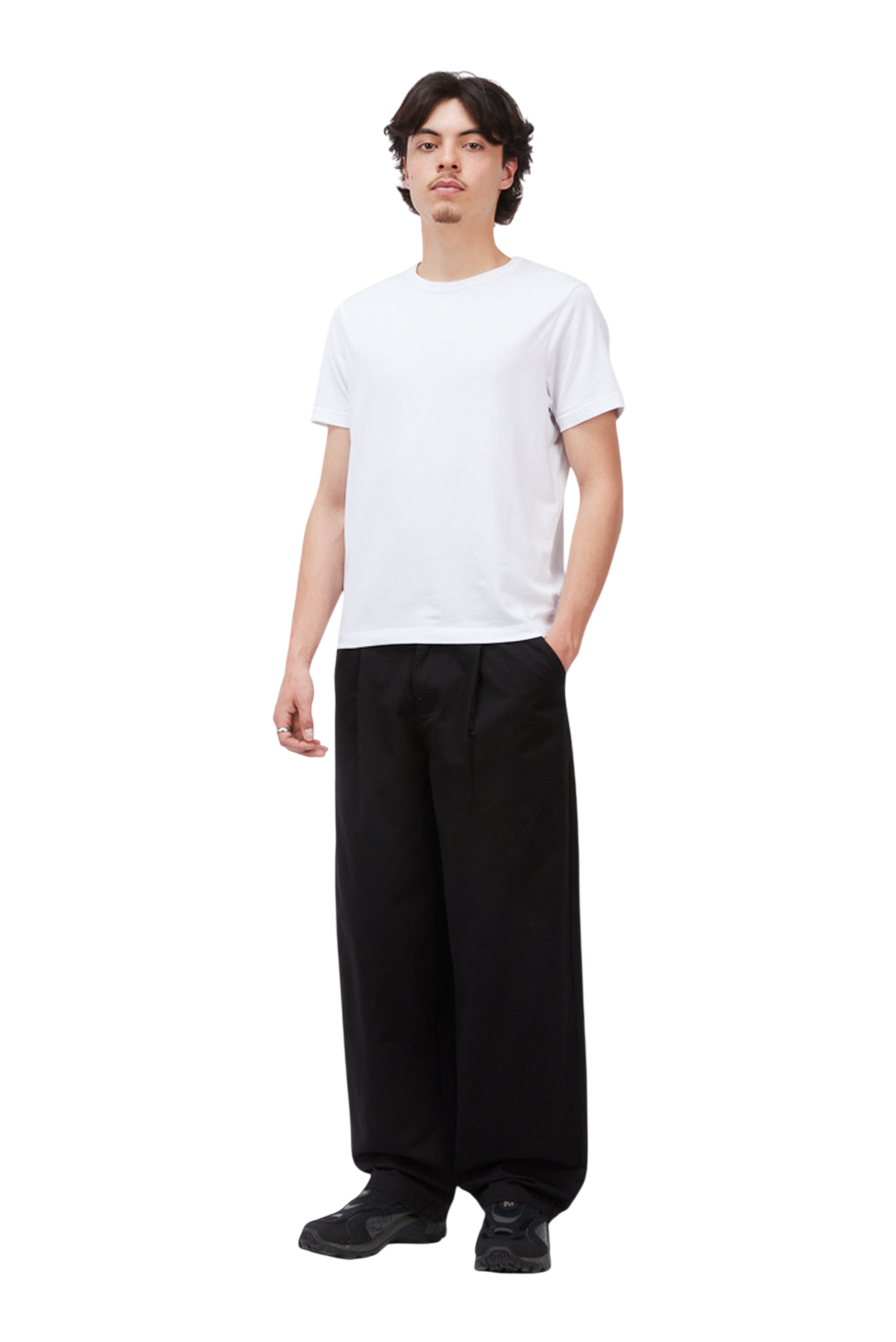 Baggy Chino Pants - Black