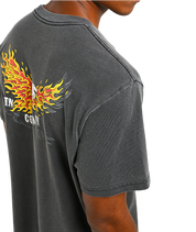 T-Shirt Blazing Standard - Noir Usé Délavé