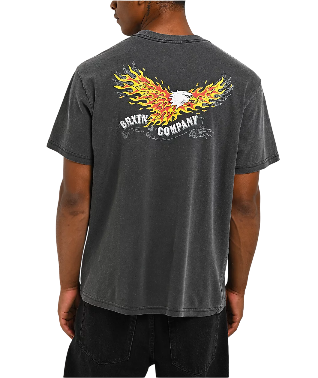 T-Shirt Blazing Standard - Noir Usé Délavé