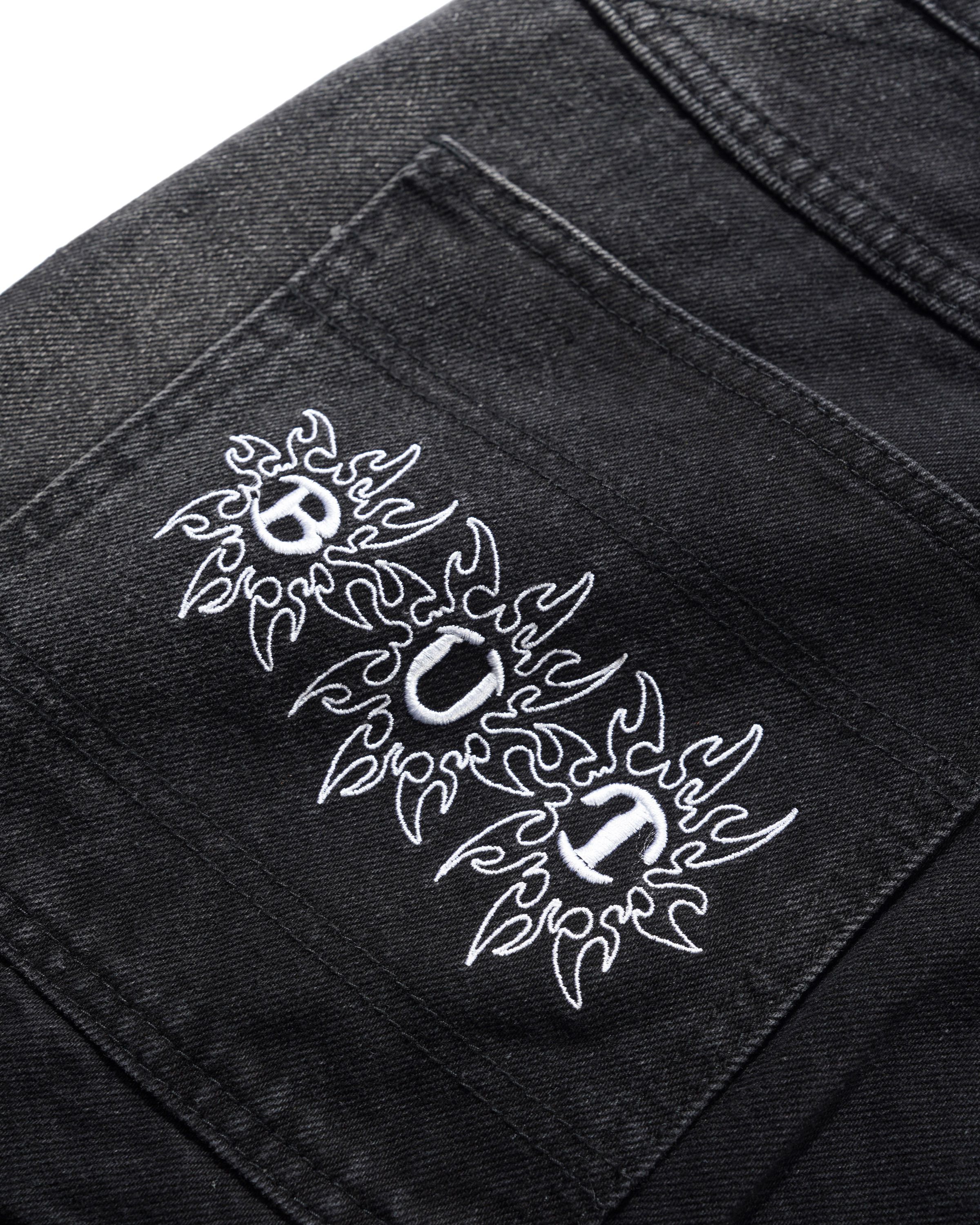 Bronco Jeans en Denim - Noir Délavé