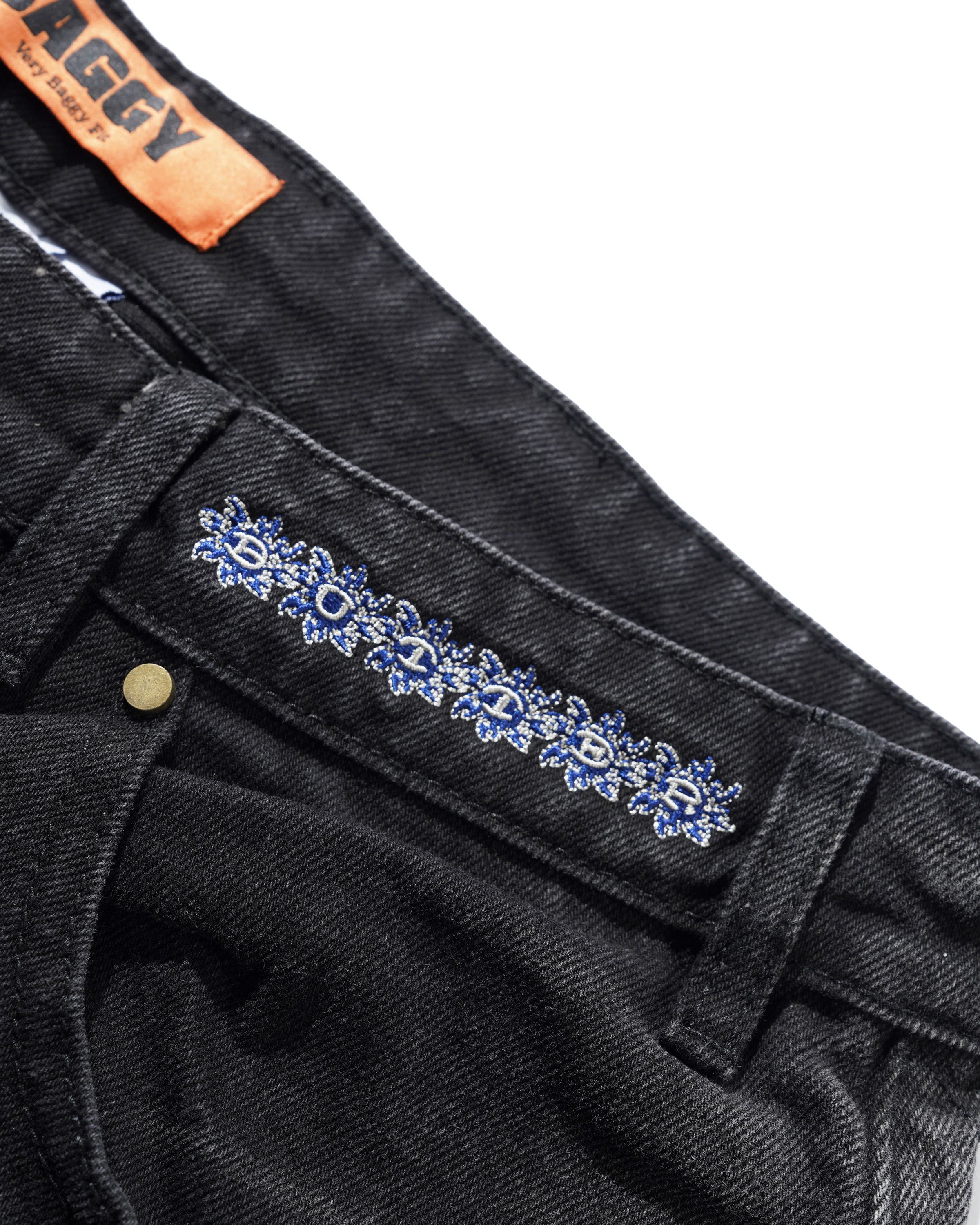 Bronco Jeans en Denim - Noir Délavé