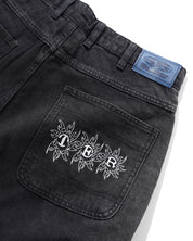Bronco Short en Denim - Noir Délavé