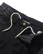 Bronco Short en Denim - Noir Délavé