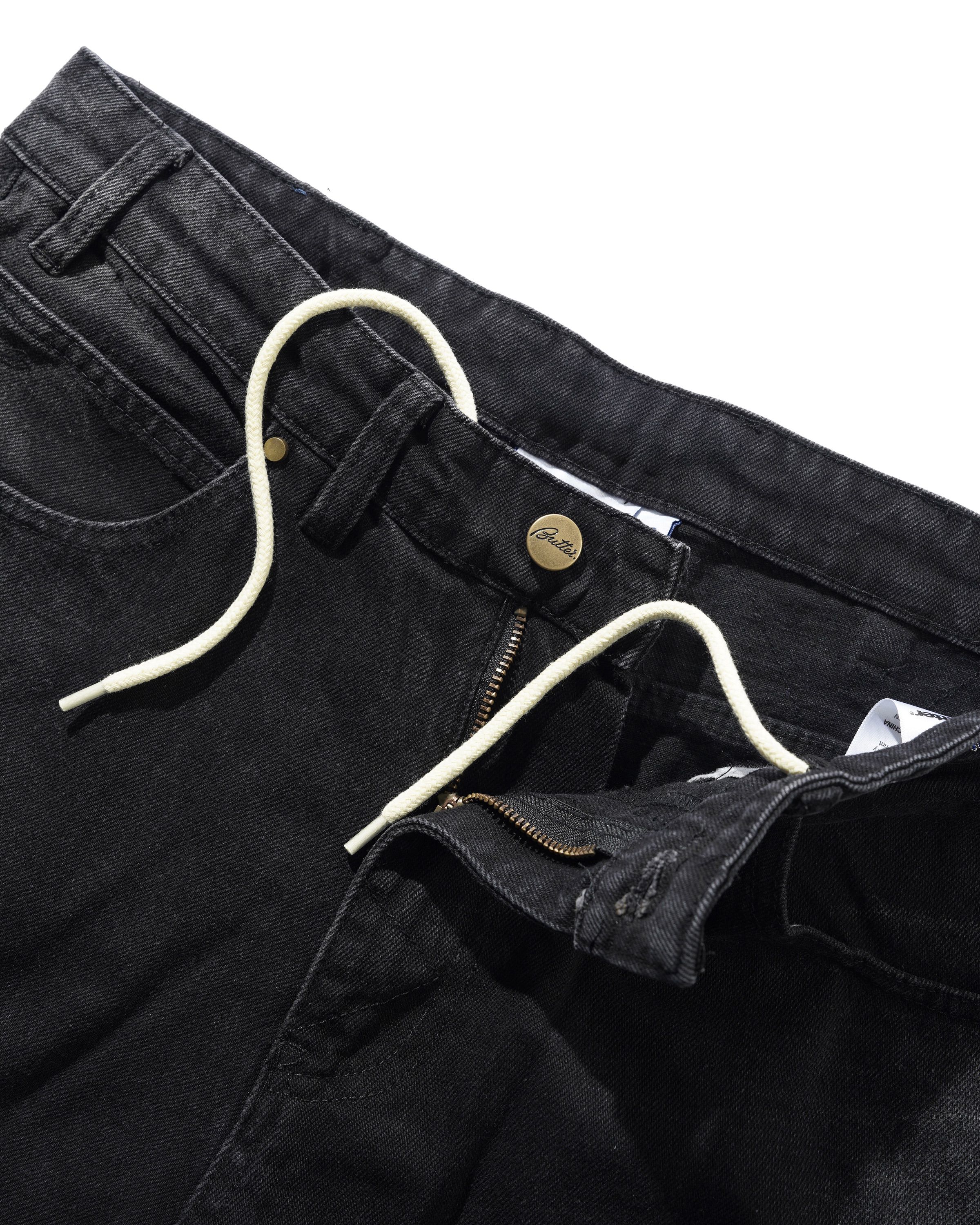 Bronco Short en Denim - Noir Délavé