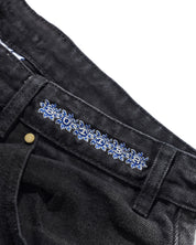 Bronco Short en Denim - Noir Délavé