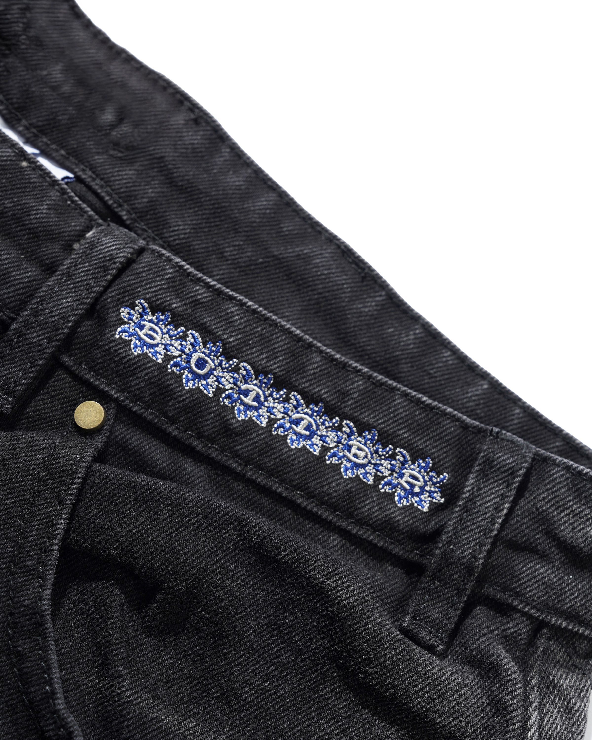 Bronco Short en Denim - Noir Délavé