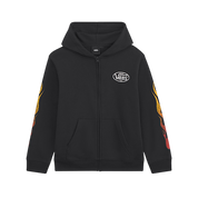 Hoodie Zippé Burnin' Up - Noir