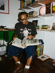 Black Moses Tee - Washed Black