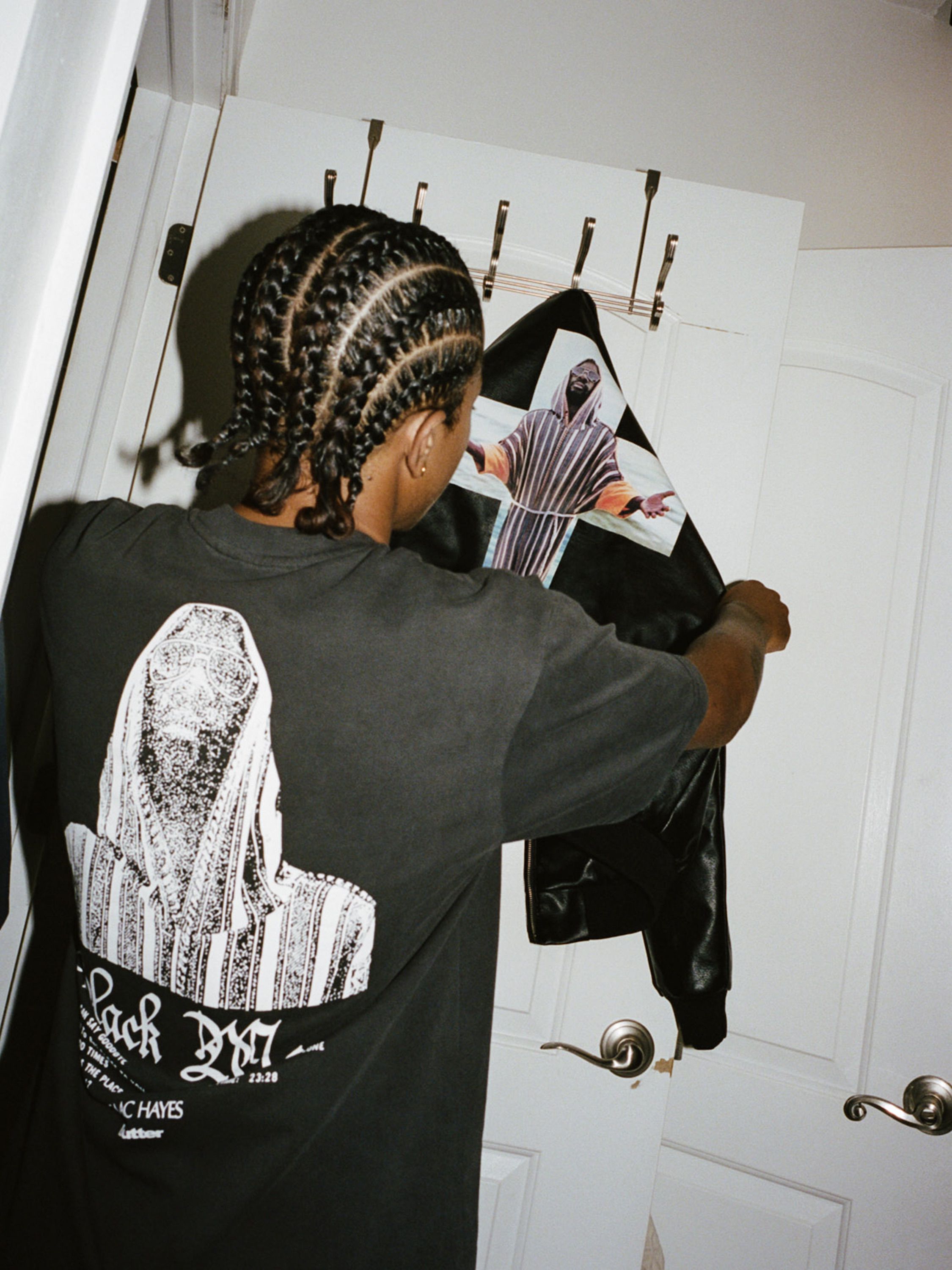 Black Moses Tee - Washed Black