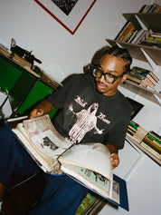 Black Moses Tee - Washed Black