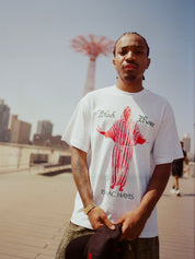 Black Moses Tee - White