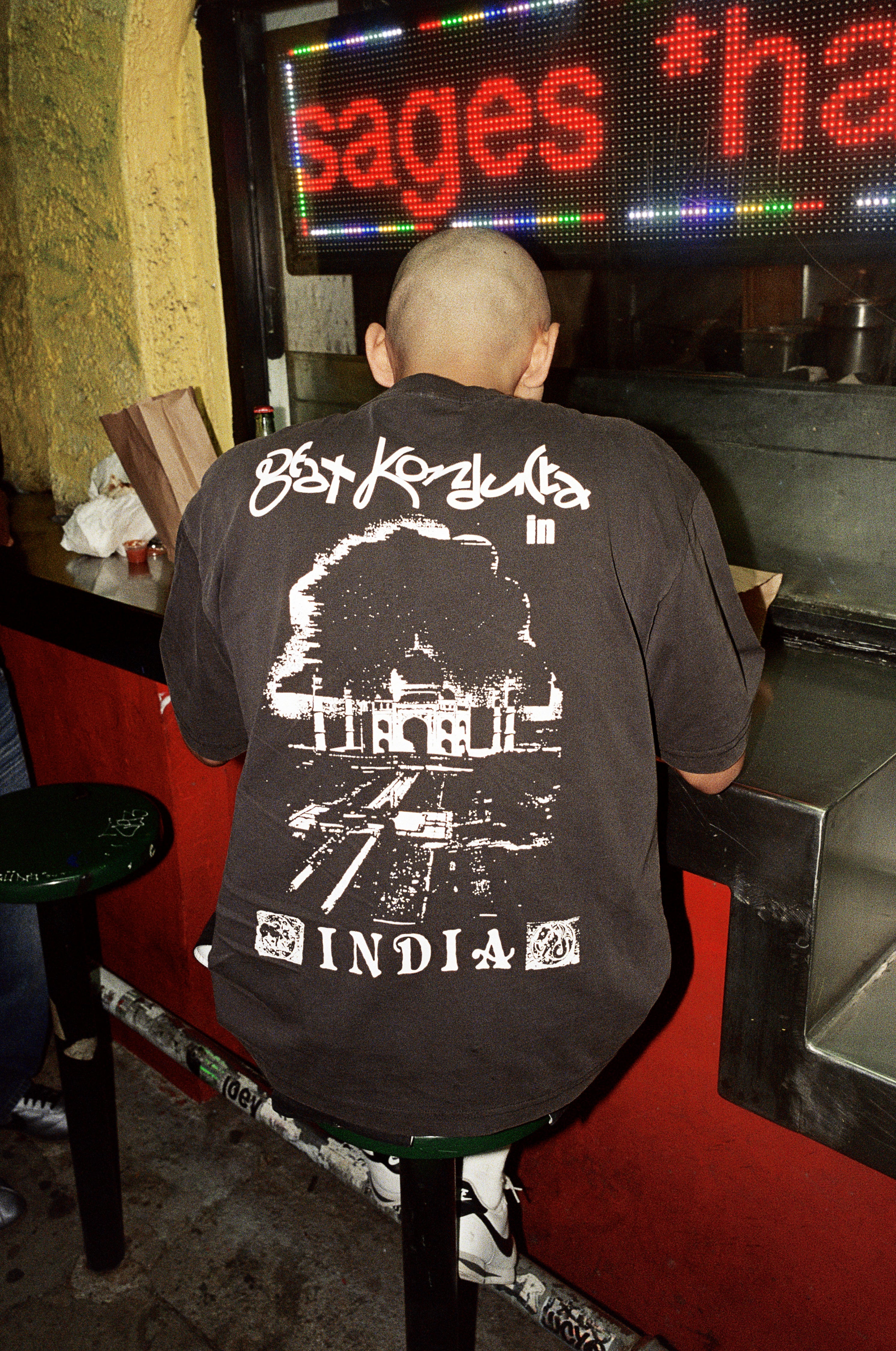 India T-Shirt - Noir Délavé
