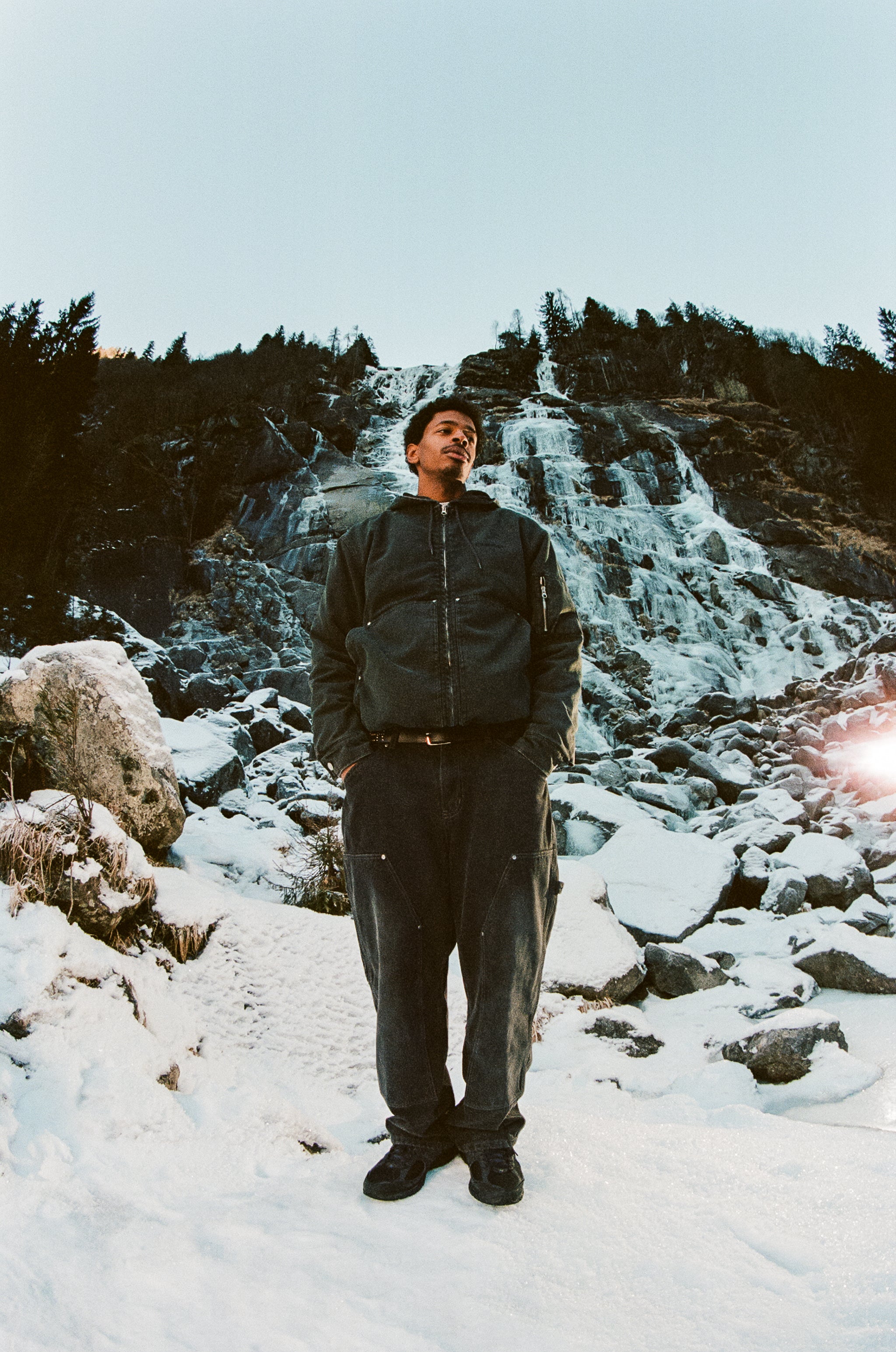 Davide Work Jacket - Washed Black