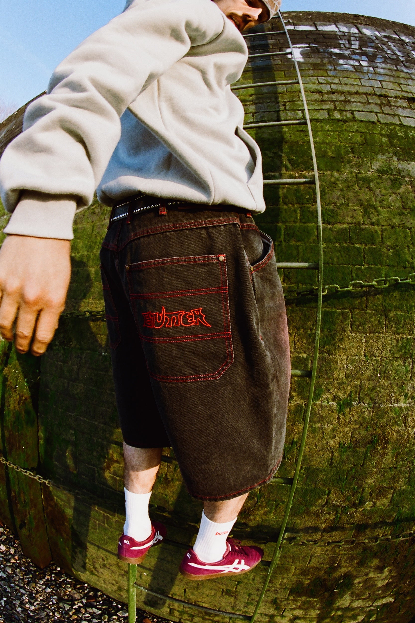 Encounter Denim Shorts - Tinted Washed Black