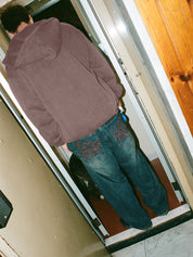 Blotch Denim Jeans - Streaky Navy