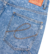 Carpenter Heart Jean Short - Laser Paint Splatter Light Wash