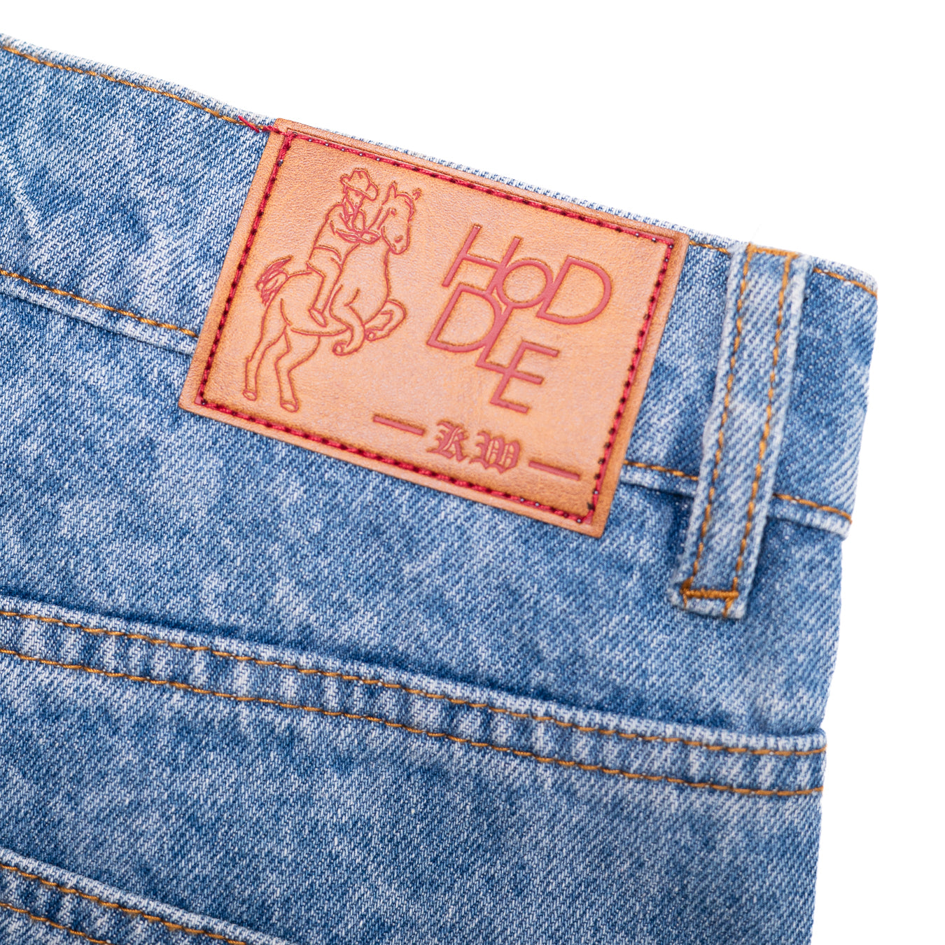 Carpenter Heart Jean Short - Laser Paint Splatter Light Wash