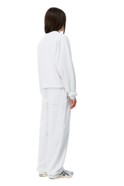 Cursive Small Logo Crewneck - Ash