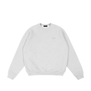 Cursive Small Logo Crewneck - Ash