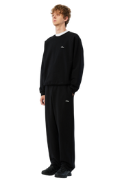 Cursive Small Logo Crewneck - Black