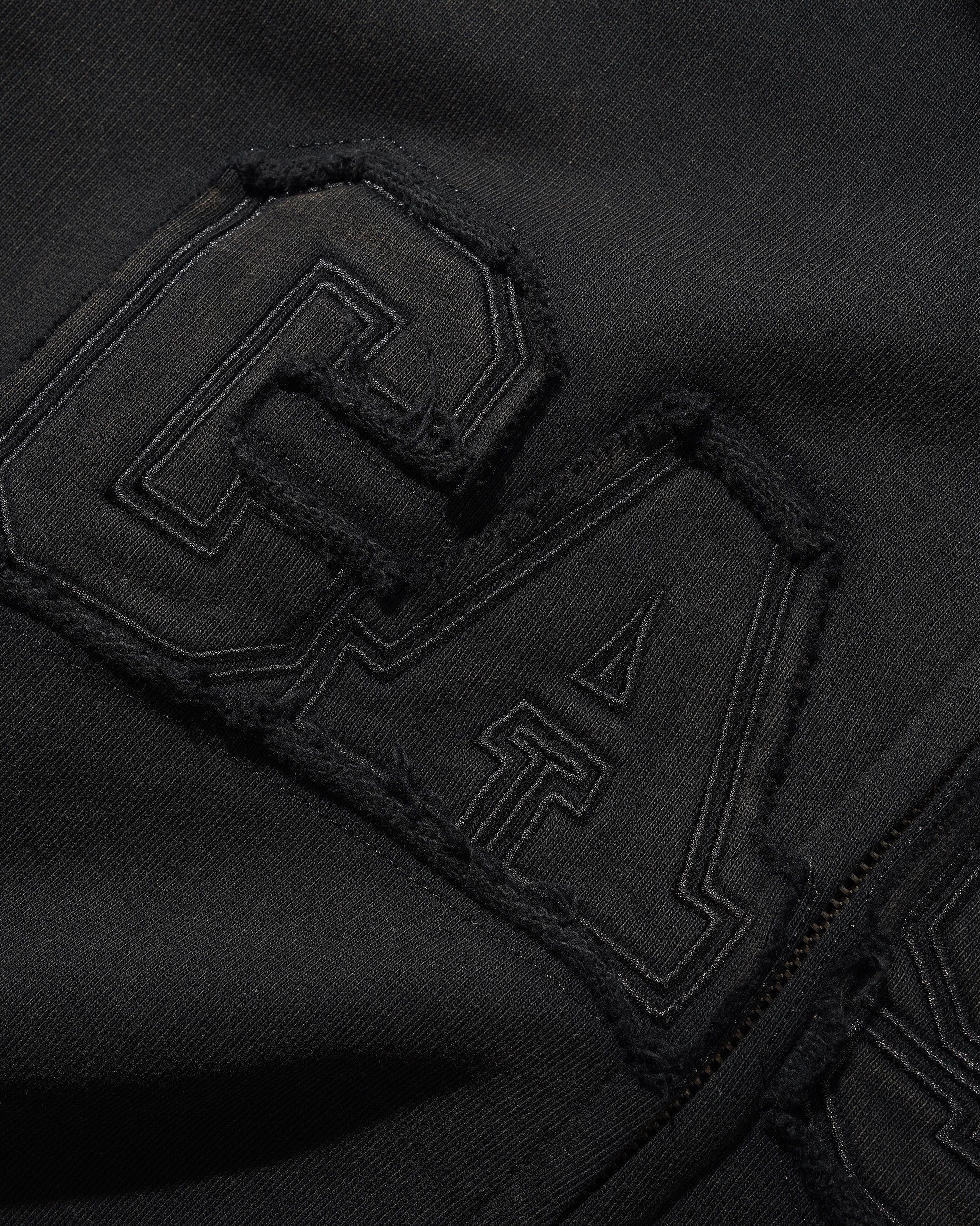 Campus Zip-Thru Hood - Washed Black