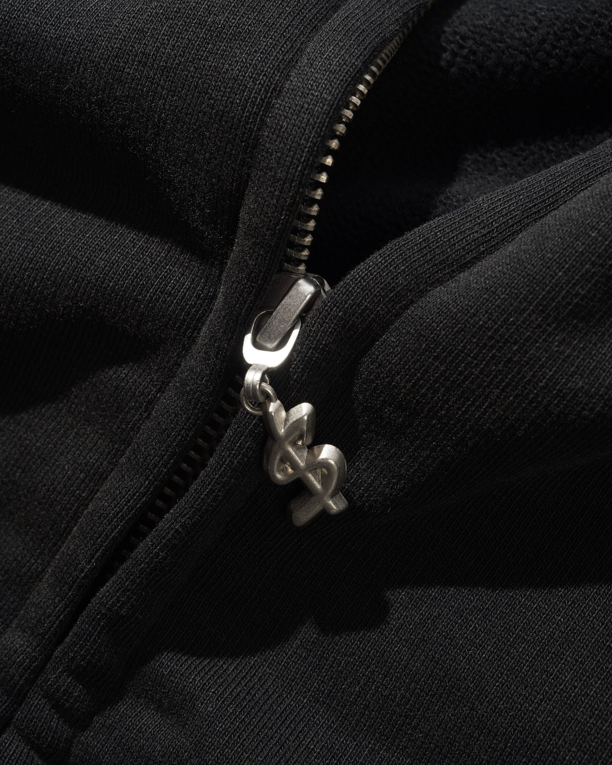 Campus Zip-Thru Hood - Washed Black