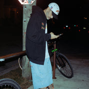 Campus Zip-Thru Hood - Washed Black