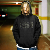 Stars Pullover Hood - Black