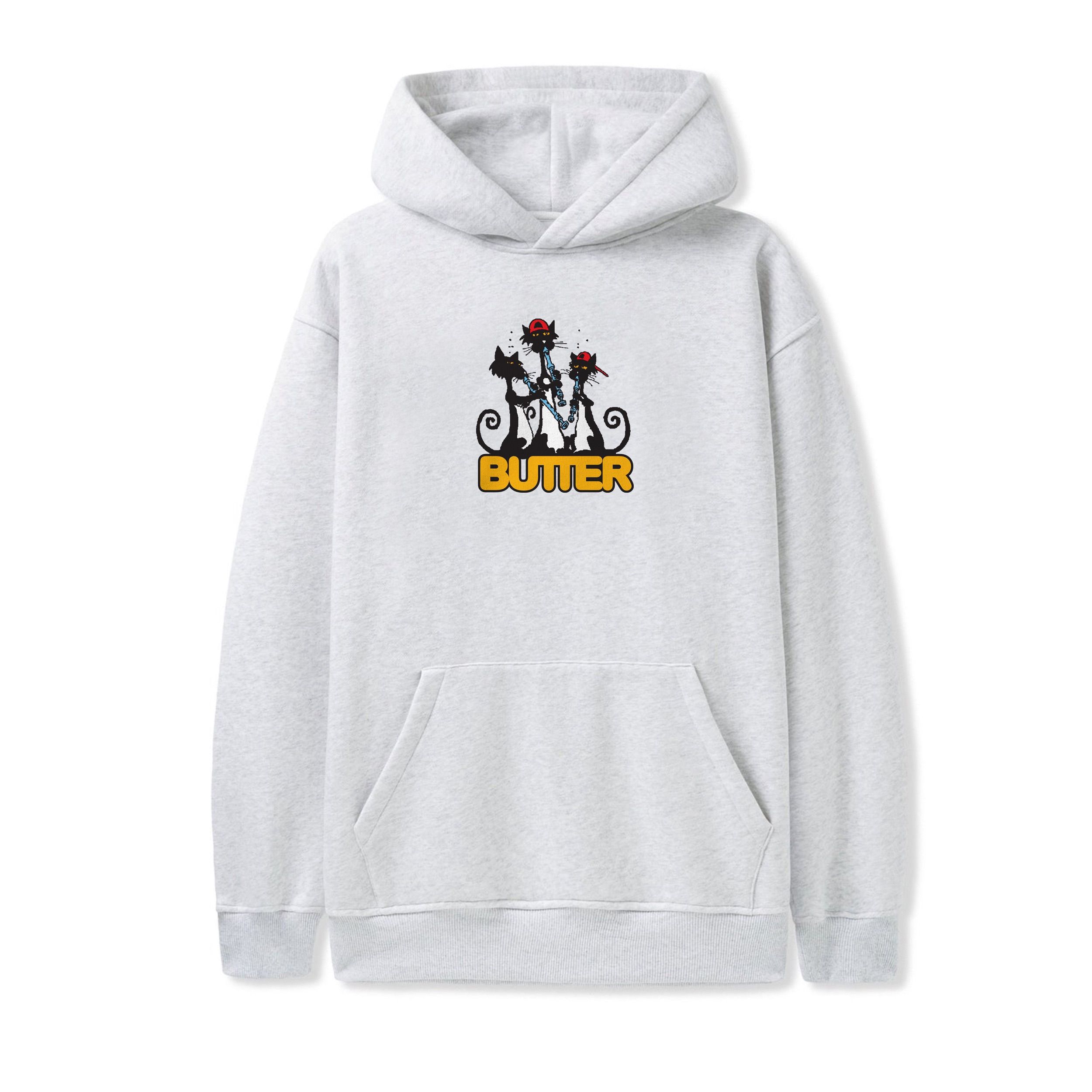 Cats Pullover Hood - Ash