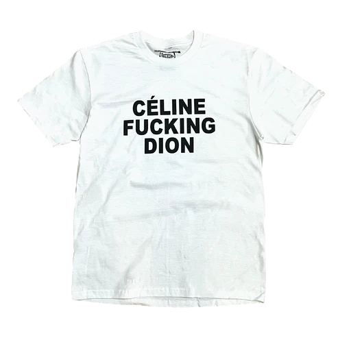 Céline Dion Tee - White/Black
