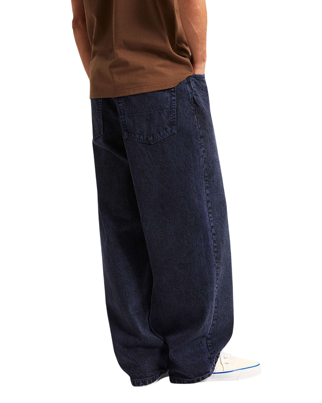 Check-5 Baggy Acid Overdyed Denim Pants Deep Indigo - Blue