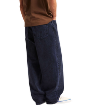 Check-5 Baggy Acid Overdyed Denim Pants Deep Indigo - Blue