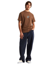 Check-5 Baggy Acid Overdyed Denim Pants Deep Indigo - Blue