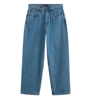 Check-5 Pantalon Denim Baggy - Bleu Stonewash (Patch Noir)