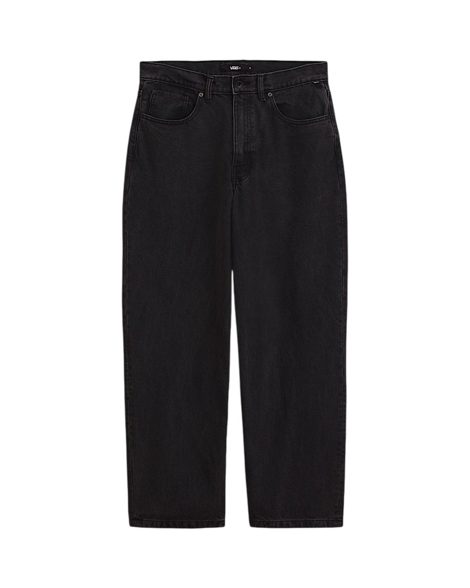 Check-5 Baggy Denim Pants - Black