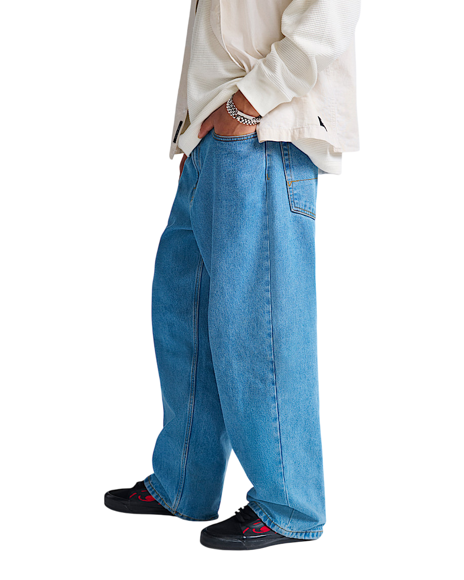 Check-5 Baggy Denim Pants - Stonewash Blue