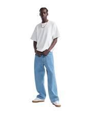 Check-5 Pantalon Denim Baggy - Bleu Stonewash (Patch Noir)