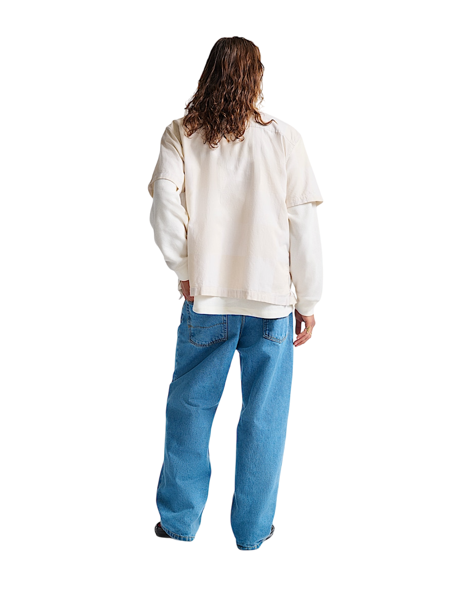 Check-5 Baggy Denim Pants - Stonewash Blue