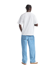 Check-5 Pantalon Denim Baggy - Bleu Stonewash (Patch Noir)
