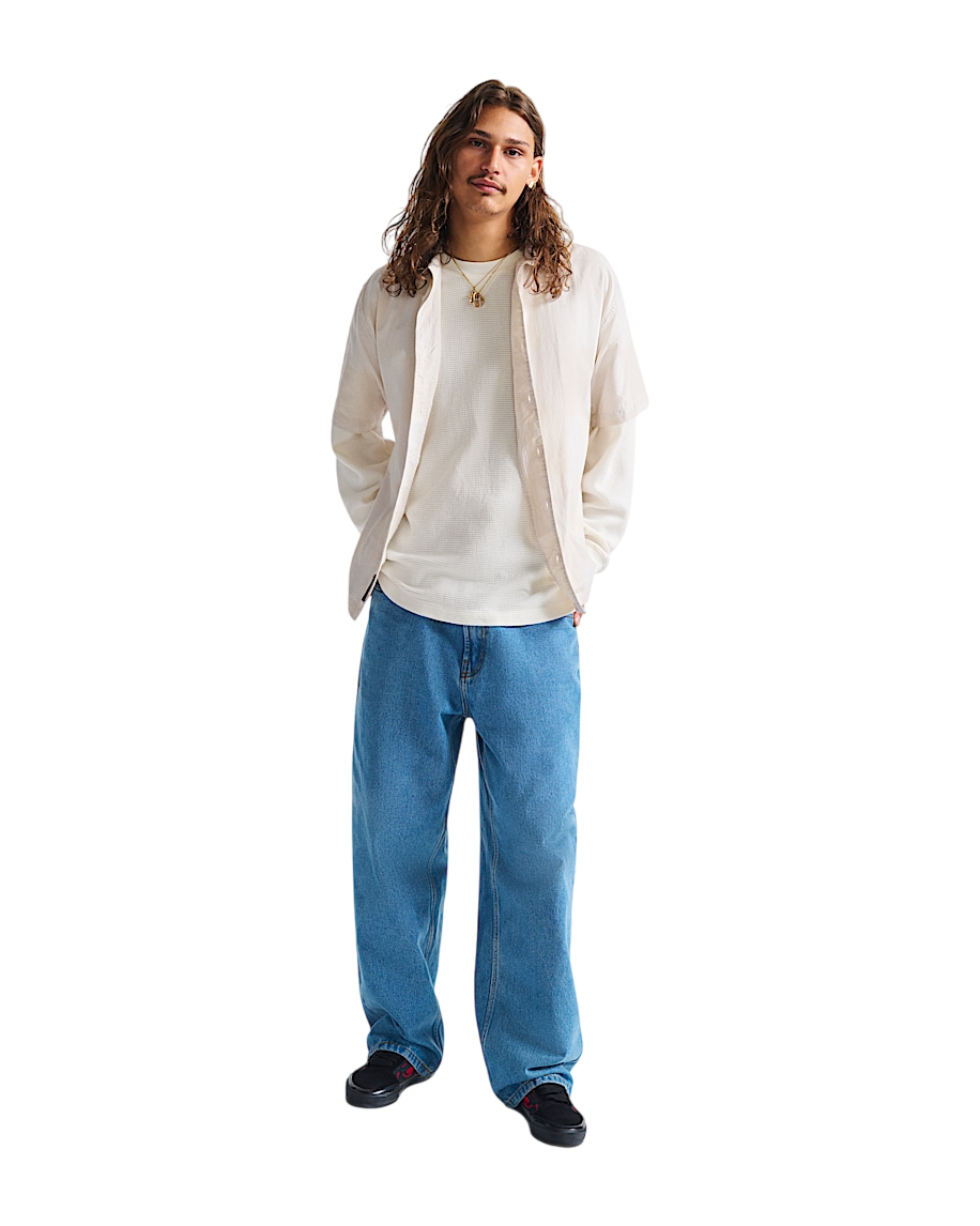 Check-5 Baggy Denim Pants - Stonewash Blue