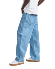 Check-5 Pantalon Denim Baggy - Bleu Stonewash (Patch Noir)