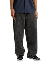Check-5 Pantalon Denim Baggy - Noir Délavé