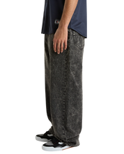 Check-5 Pantalon Denim Baggy - Noir Délavé